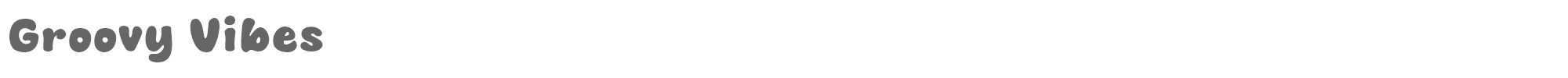 Sample characters Groovy Vibes Font